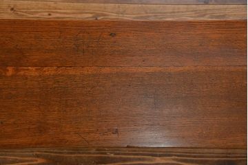 アンティーク家具　アンティークペイント　古い横長サイドテーブル(机、在宅ワーク、在宅用デスク、作業台)