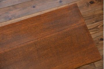 アンティーク家具　アンティークペイント　古い横長サイドテーブル(机、在宅ワーク、在宅用デスク、作業台)