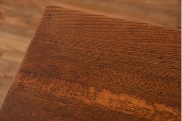 アンティーク家具　アンティークペイント　古い横長サイドテーブル(机、在宅ワーク、在宅用デスク、作業台)