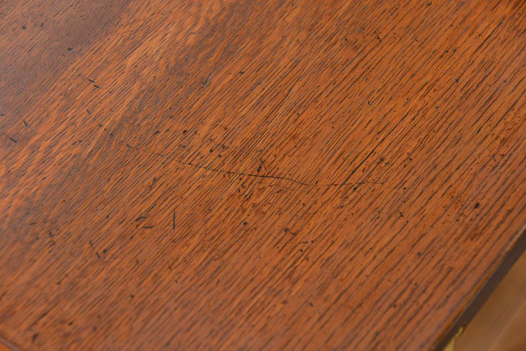 アンティーク家具　アンティーク ペイント仕上げ　横長作業台(5)　(机、在宅ワーク、在宅用デスク、作業台)