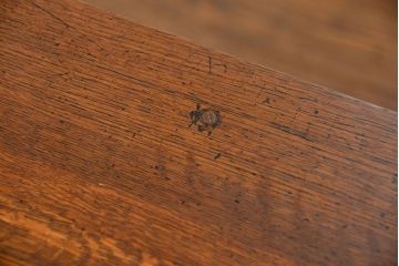 アンティーク家具　アンティーク ペイント仕上げ　横長作業台(5)　(机、在宅ワーク、在宅用デスク、作業台)