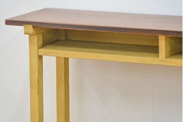 アンティーク家具　アンティーク ペイント仕上げ　横長作業台(5)　(机、在宅ワーク、在宅用デスク、作業台)