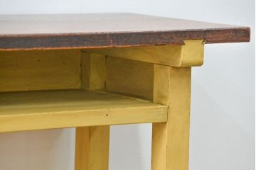 アンティーク家具　アンティーク ペイント仕上げ　横長作業台(5)　(机、在宅ワーク、在宅用デスク、作業台)
