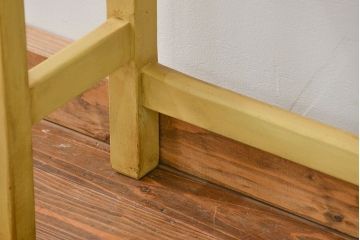 アンティーク家具　アンティーク ペイント仕上げ　横長作業台(5)　(机、在宅ワーク、在宅用デスク、作業台)