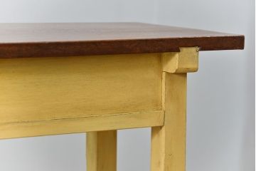 アンティーク家具　アンティーク ペイント仕上げ　横長作業台(5)　(机、在宅ワーク、在宅用デスク、作業台)