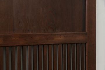 古民具・骨董 上質なガラス入り格子帯戸　4枚セット　(引き戸、ガラス帯戸)