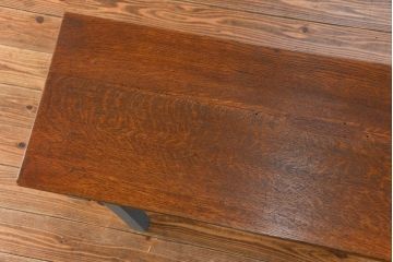 アンティーク家具　アンティーク ペイント仕上げ　横長作業台(6)　(机、在宅ワーク、在宅用デスク、作業台)