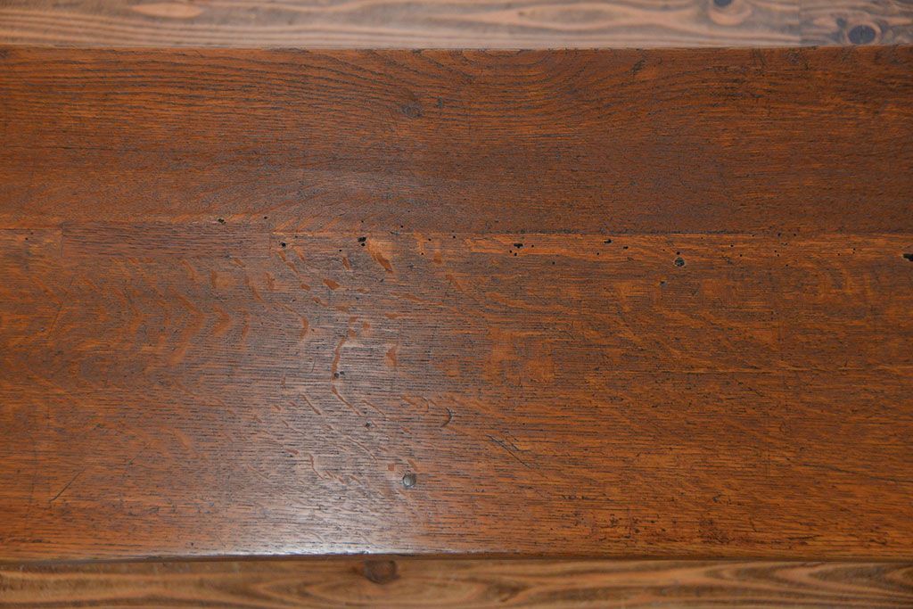 アンティーク家具　アンティーク ペイント仕上げ　横長作業台(6)　(机、在宅ワーク、在宅用デスク、作業台)