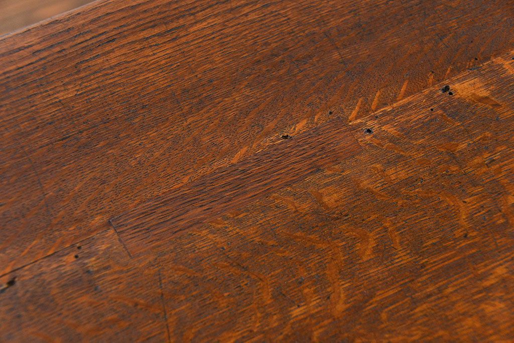 アンティーク家具　アンティーク ペイント仕上げ　横長作業台(6)　(机、在宅ワーク、在宅用デスク、作業台)