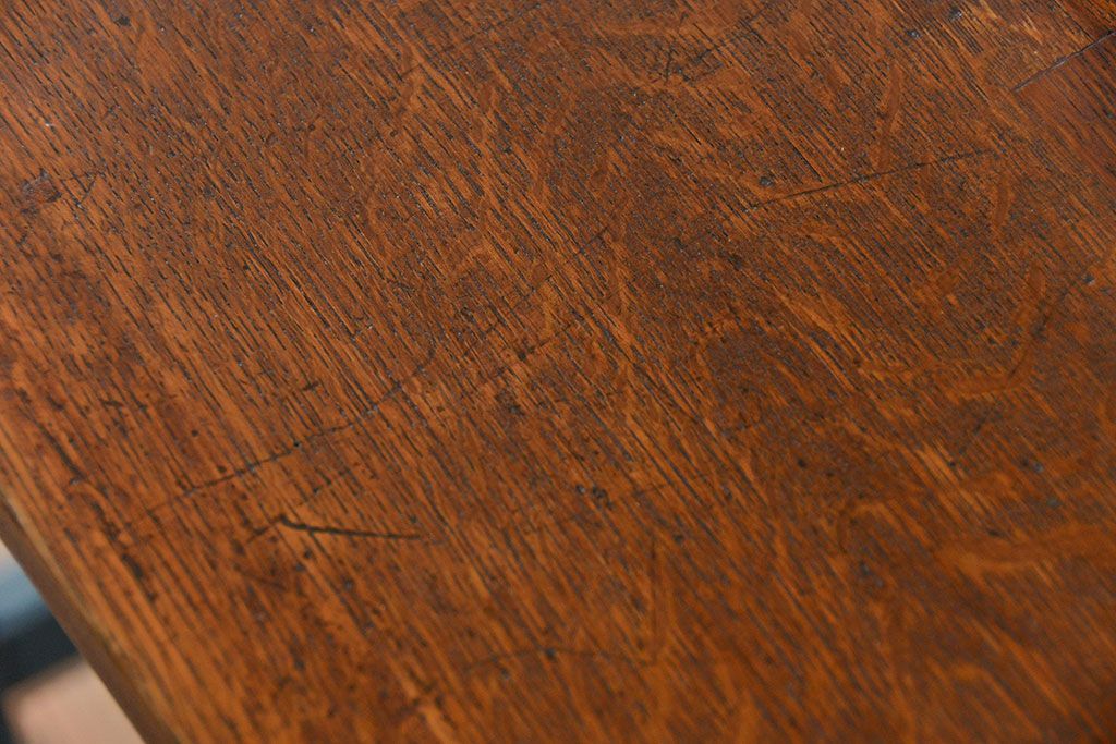 アンティーク家具　アンティーク ペイント仕上げ　横長作業台(6)　(机、在宅ワーク、在宅用デスク、作業台)