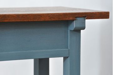 アンティーク家具　アンティーク ペイント仕上げ　横長作業台(6)　(机、在宅ワーク、在宅用デスク、作業台)