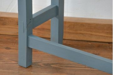 アンティーク家具　アンティーク ペイント仕上げ　横長作業台(6)　(机、在宅ワーク、在宅用デスク、作業台)