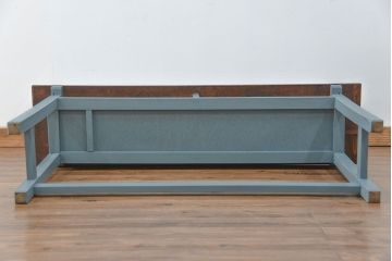 アンティーク家具　アンティーク ペイント仕上げ　横長作業台(6)　(机、在宅ワーク、在宅用デスク、作業台)