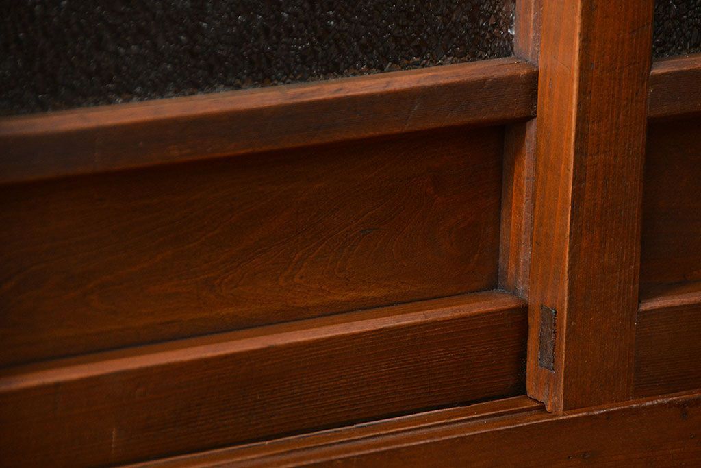 アンティーク家具　古民具・骨董 作りの良い　上品な3尺水屋箪笥　(食器棚、キャビネット)