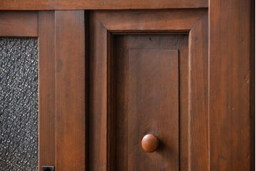 アンティーク家具　古民具・骨董 作りの良い　上品な3尺水屋箪笥　(食器棚、キャビネット)