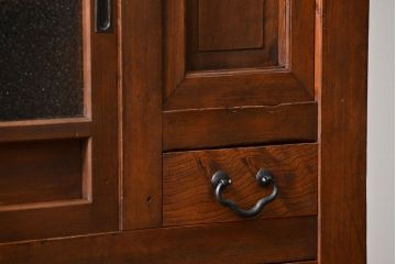 アンティーク家具　古民具・骨董 作りの良い　上品な3尺水屋箪笥　(食器棚、キャビネット)