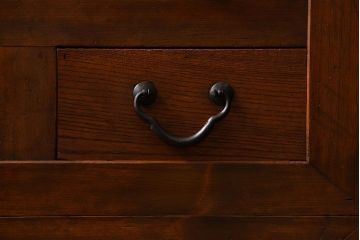 アンティーク家具　古民具・骨董 作りの良い　上品な3尺水屋箪笥　(食器棚、キャビネット)