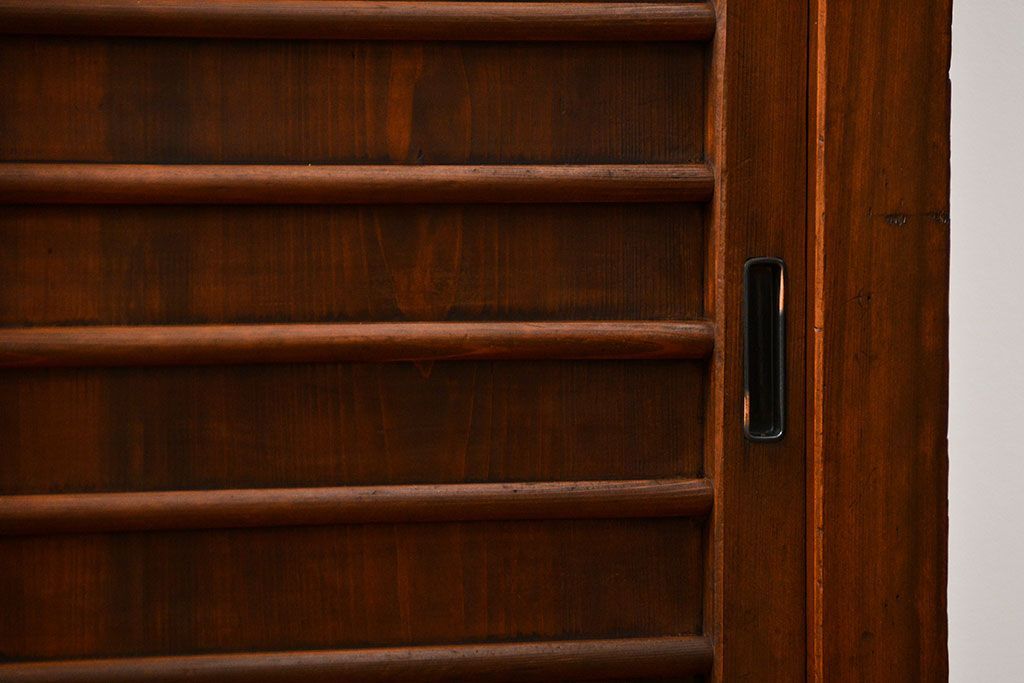 アンティーク家具　古民具・骨董 作りの良い　上品な3尺水屋箪笥　(食器棚、キャビネット)