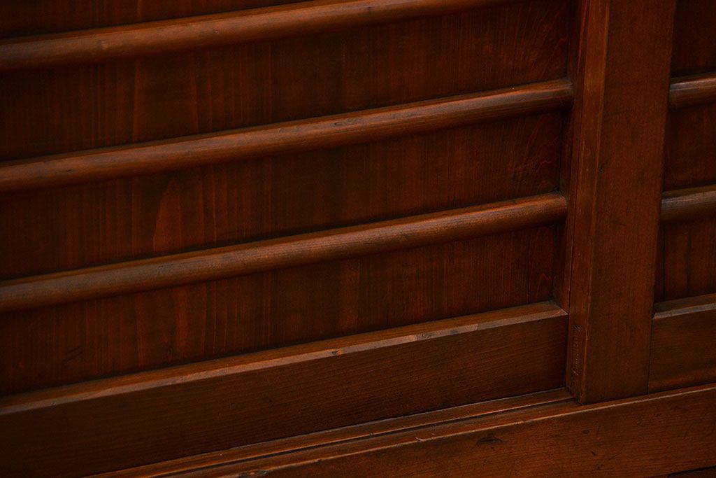 アンティーク家具　古民具・骨董 作りの良い　上品な3尺水屋箪笥　(食器棚、キャビネット)