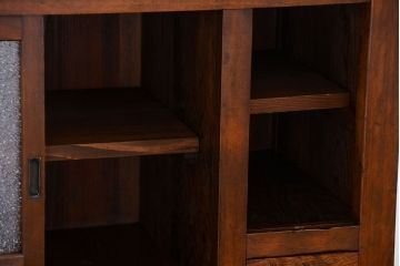 アンティーク家具　古民具・骨董 作りの良い　上品な3尺水屋箪笥　(食器棚、キャビネット)