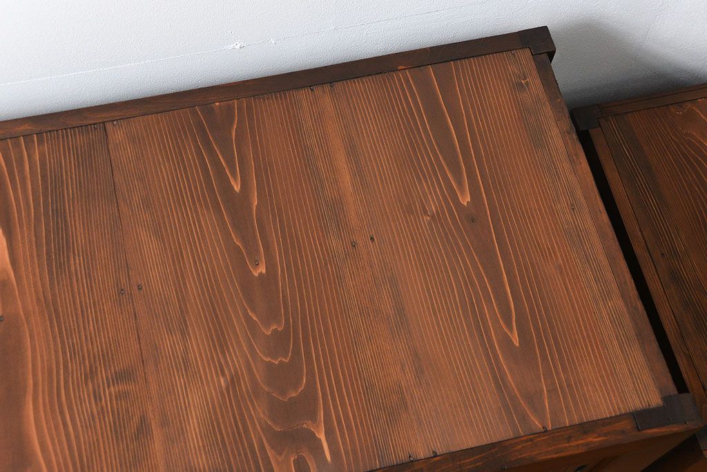 アンティーク家具　古民具・骨董 作りの良い　上品な3尺水屋箪笥　(食器棚、キャビネット)