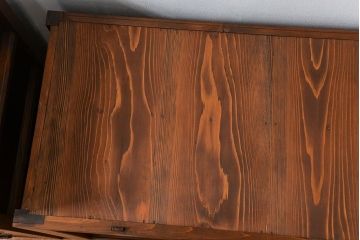 アンティーク家具　古民具・骨董 作りの良い　上品な3尺水屋箪笥　(食器棚、キャビネット)