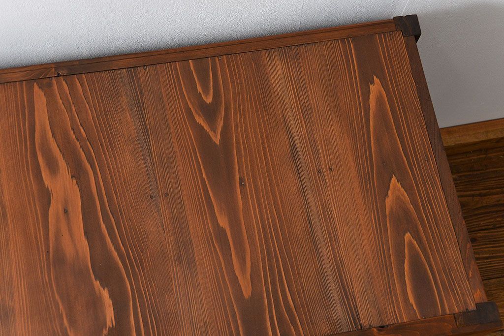 アンティーク家具　古民具・骨董 作りの良い　上品な3尺水屋箪笥　(食器棚、キャビネット)