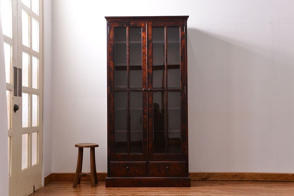 中古　北海道和光民芸家具　ブックケース(書棚、本棚、本箱)