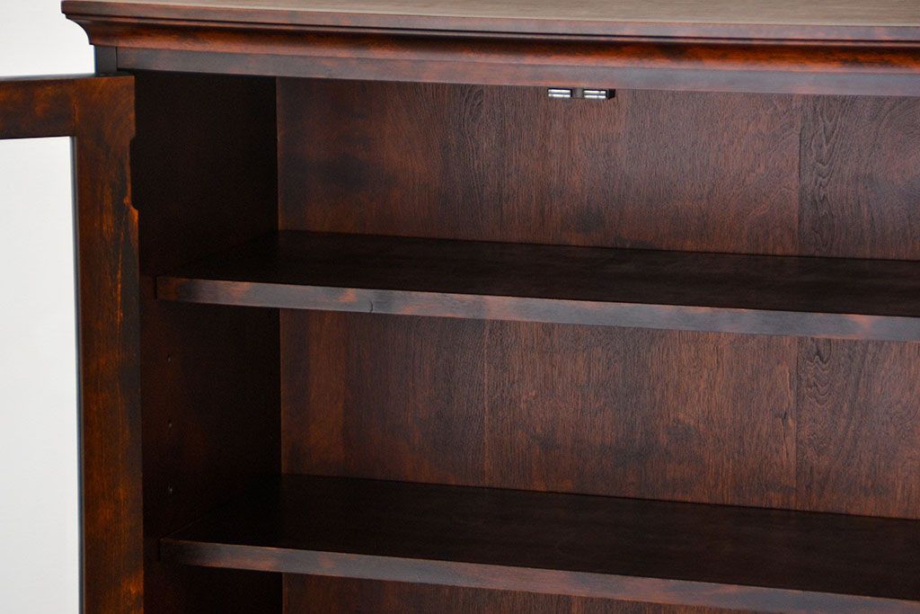 中古　北海道和光民芸家具　ブックケース(書棚、本棚、本箱)