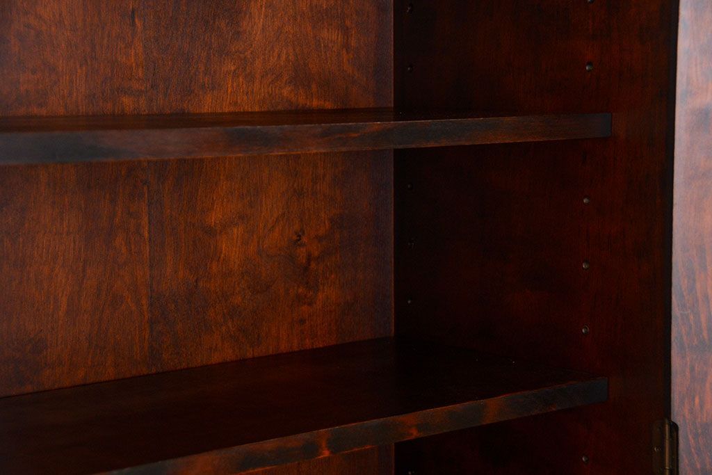 中古　北海道和光民芸家具　ブックケース(書棚、本棚、本箱)