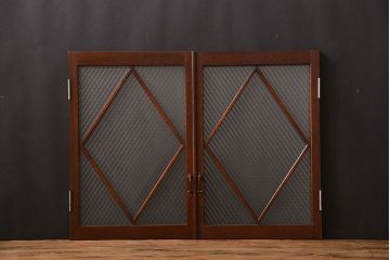 大正ロマン　菱型ガラス扉(窓)