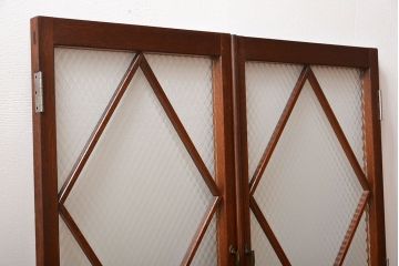 大正ロマン　菱型ガラス扉(窓)