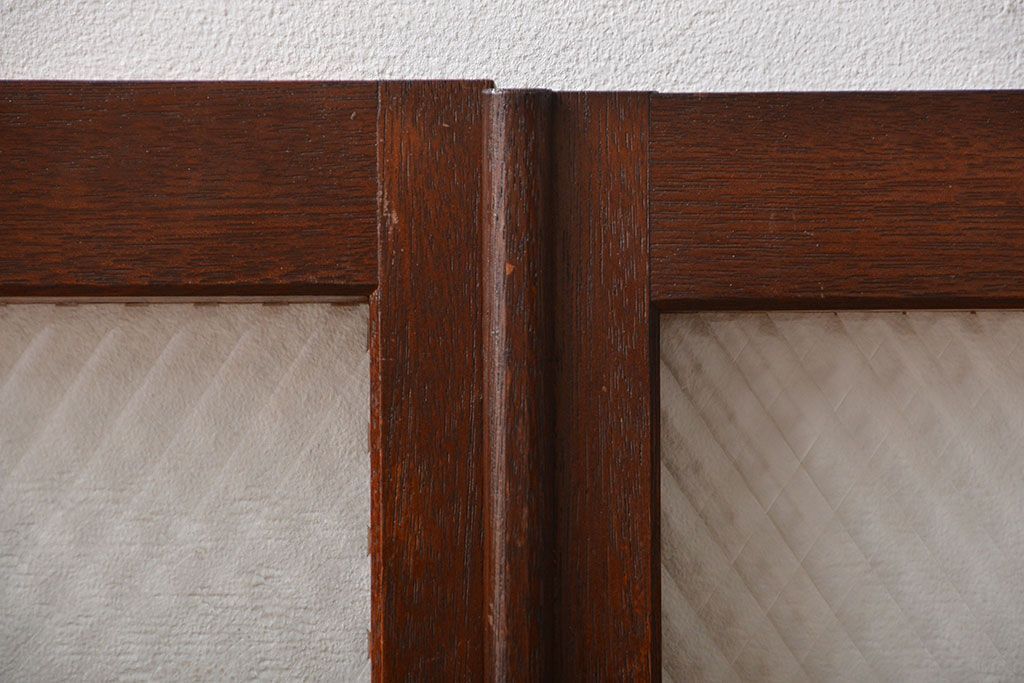 大正ロマン　菱型ガラス扉(窓)