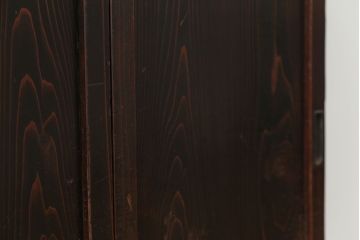 古民具・骨董 使い込まれた小さな板戸　2枚セット(引き戸、和風建具)