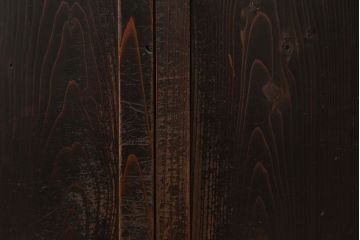 古民具・骨董 使い込まれた小さな板戸　2枚セット(引き戸、和風建具)