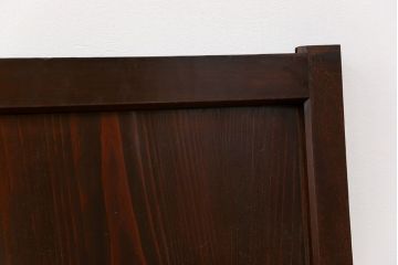 アンティーク 古い木のシンプルな板戸2枚セット(引き戸、窓)