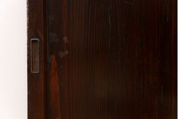 アンティーク 古い木のシンプルな板戸2枚セット(引き戸、窓)