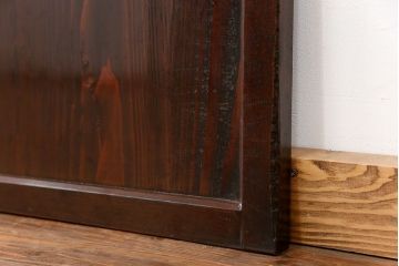 アンティーク 古い木のシンプルな板戸2枚セット(引き戸、窓)