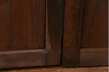 アンティーク 古い木のシンプルな板戸2枚セット(引き戸、窓)