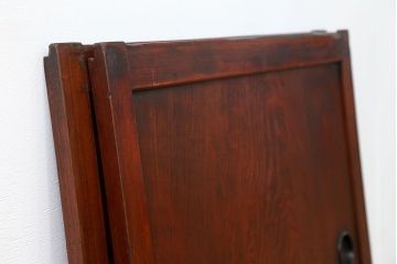 古民具・骨董 杉材一枚板の板戸2枚セット(1)(窓、引き戸)