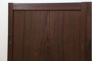 古民具・骨董 杉材一枚板の板戸　2枚セット(3)(窓、引き戸)