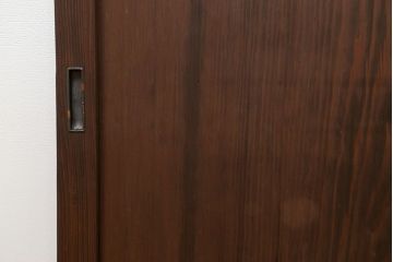 古民具・骨董 杉材一枚板の板戸　2枚セット(3)(窓、引き戸)