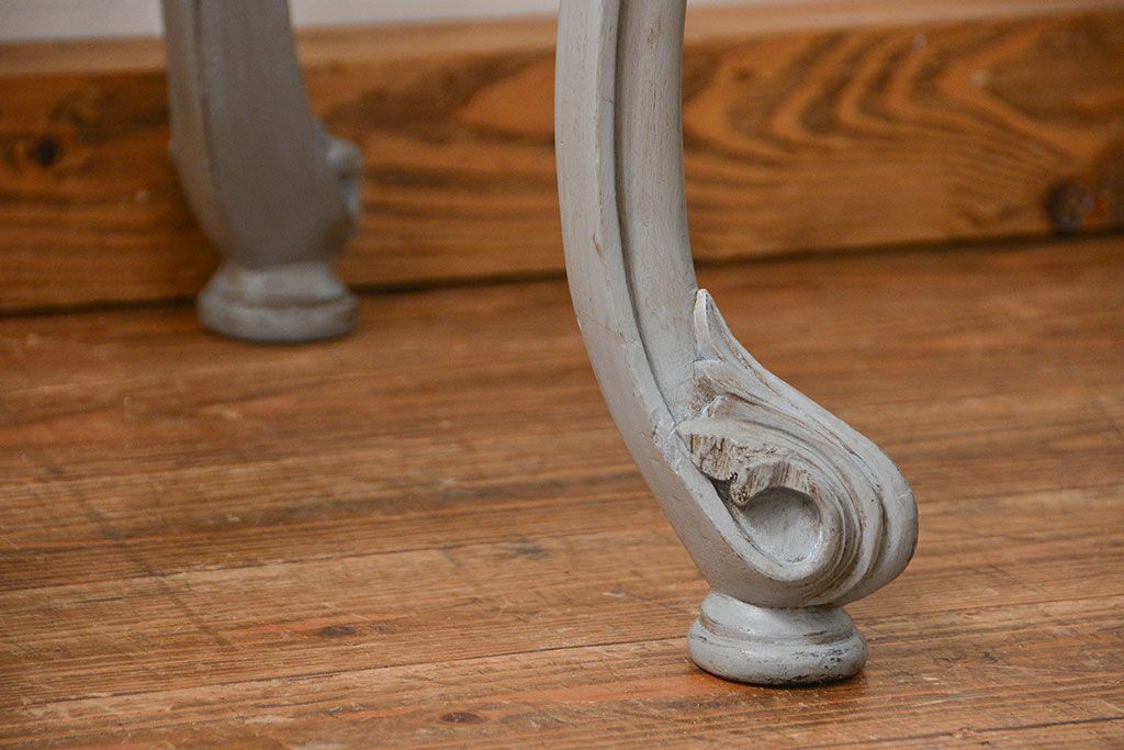 アンティーク雑貨　1960年代　ビンテージ海外家具　アンティークペイント　サイドテーブル(コンソールテーブル)