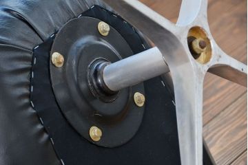 ヴィンテージ家具　1960〜70年代　レトロなデザインのビンテージキャスターチェア(椅子、イス)