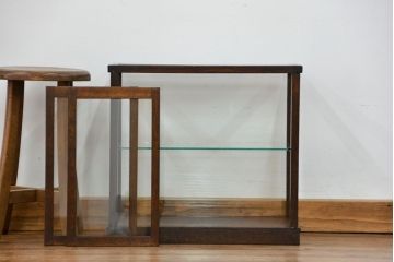 アンティーク家具　アンティーク 小さな卓上ガラスケース(1) (ショーケース、飾り棚)