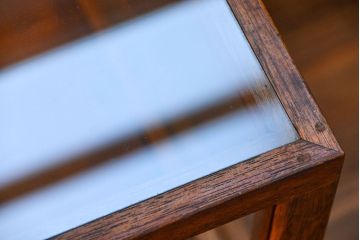 アンティーク家具　アンティーク 小さな卓上ガラスケース(2) (ショーケース、飾り棚)