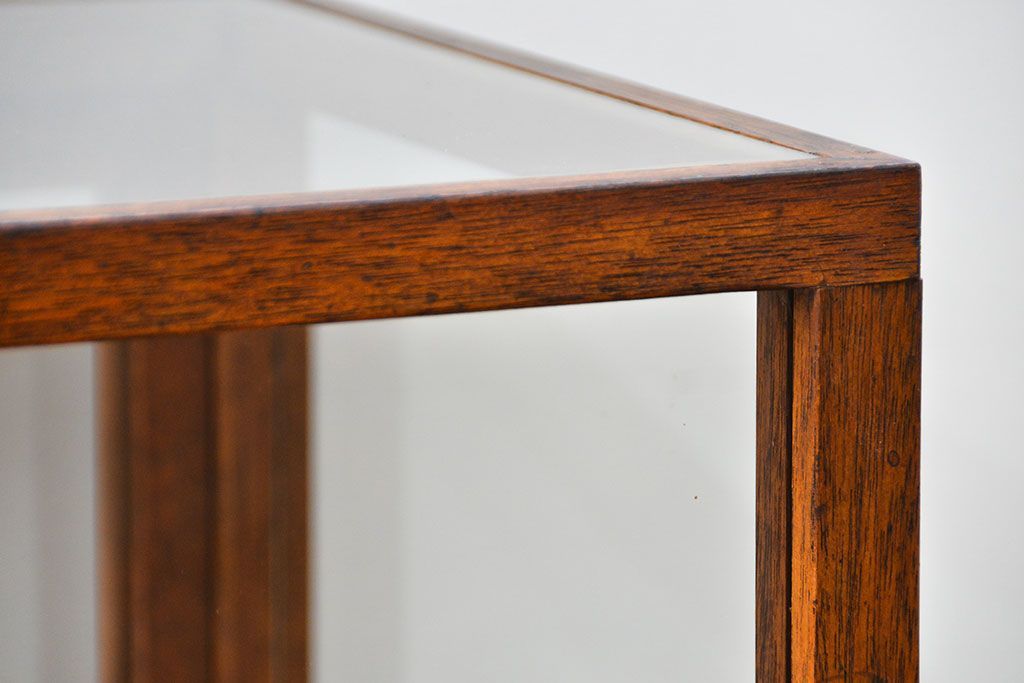 アンティーク家具　アンティーク 小さな卓上ガラスケース(2) (ショーケース、飾り棚)