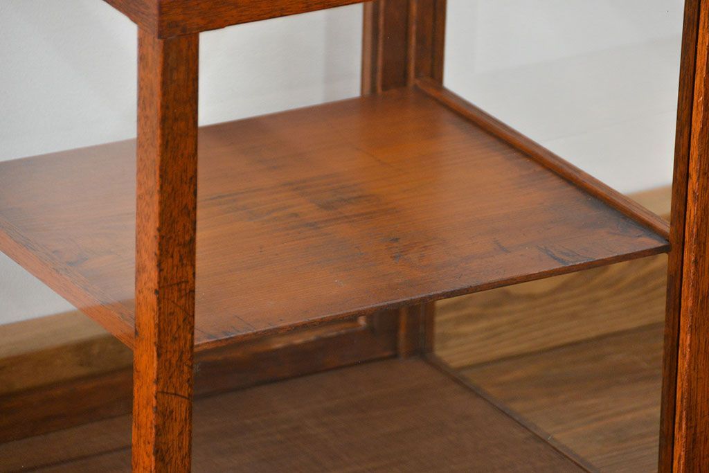 アンティーク家具　アンティーク 小さな卓上ガラスケース(2) (ショーケース、飾り棚)