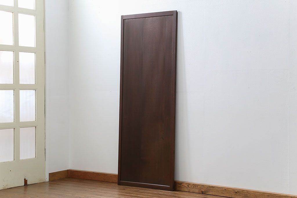 古民具・骨董 柾目の美しい上品な板戸　(引き戸)