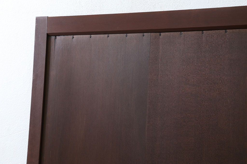 古民具・骨董 柾目の美しい上品な板戸　(引き戸)